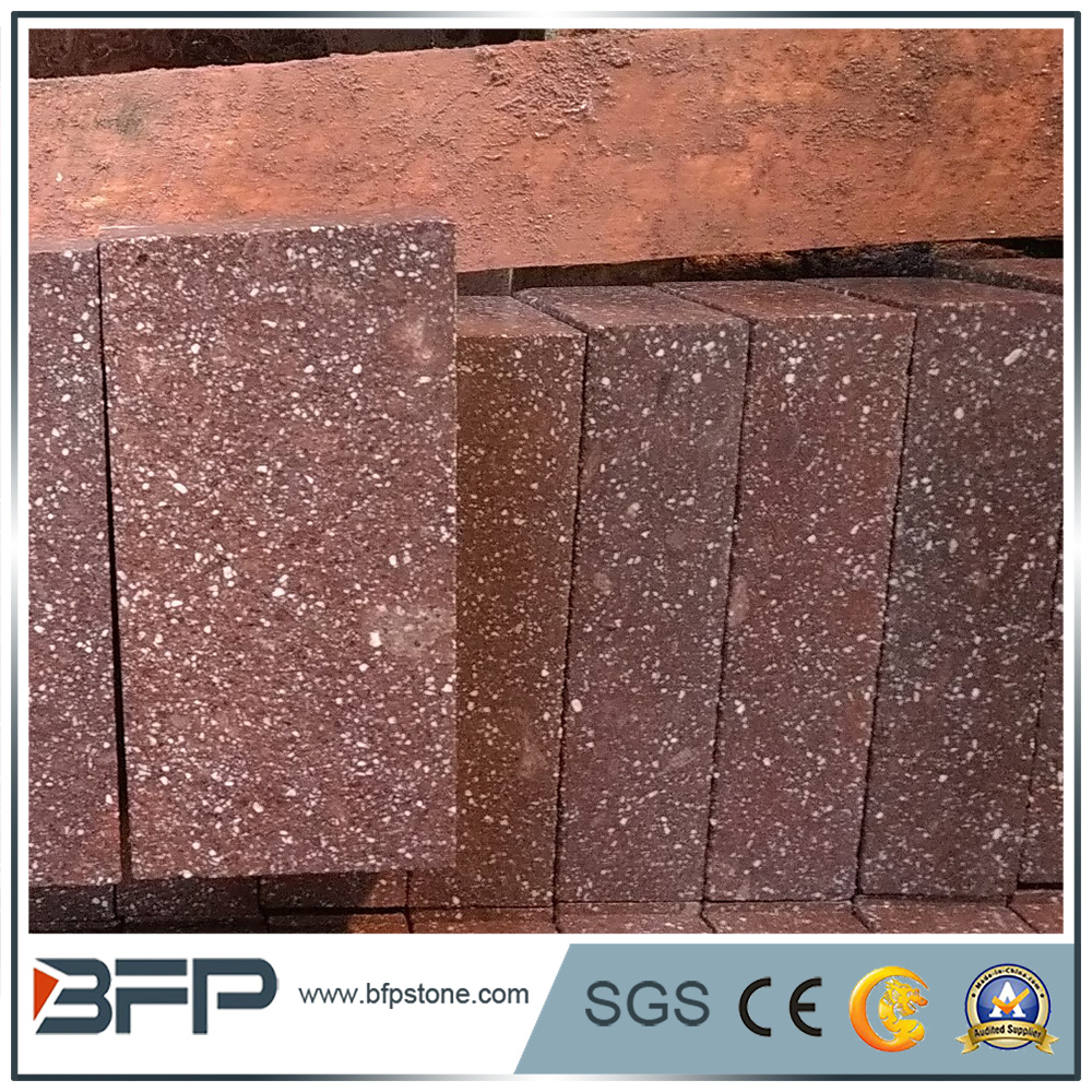Natural Red Granite Garden/ Cube/Flag/Kerb/Blind/Fan Shape/Paving Stones for Landscaping