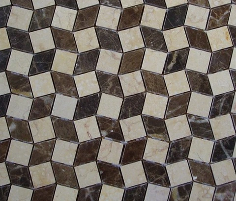 Natural Stone Bianco Carrara Marble Mosaic / Marble Mosaic Tile for Paving Stone/Garden Yard/Wall