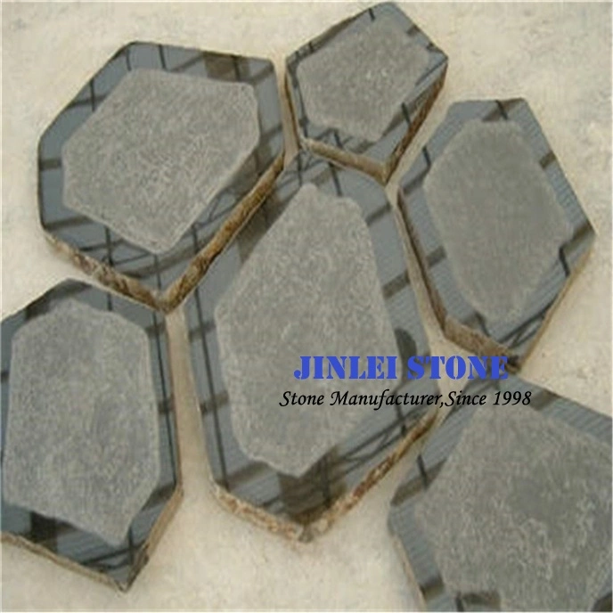 Natural Grey Basalt Stone Stepping Irregular Flagsstone Bluestone Basalt for Landscape Garden Decoration