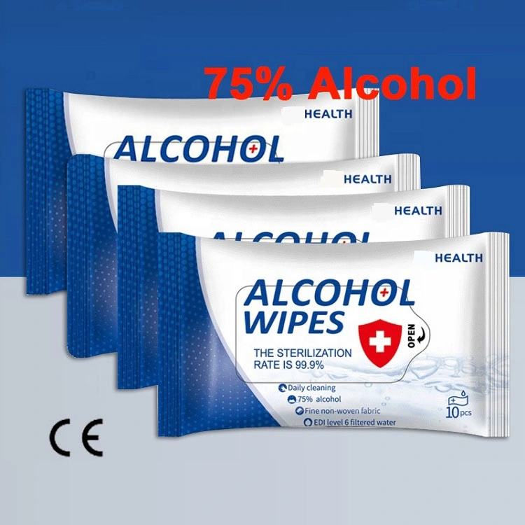 10sheets Disinfectant Wipes Cleaning Disinfectant Hand Wipes Alcohol Wet Wipes