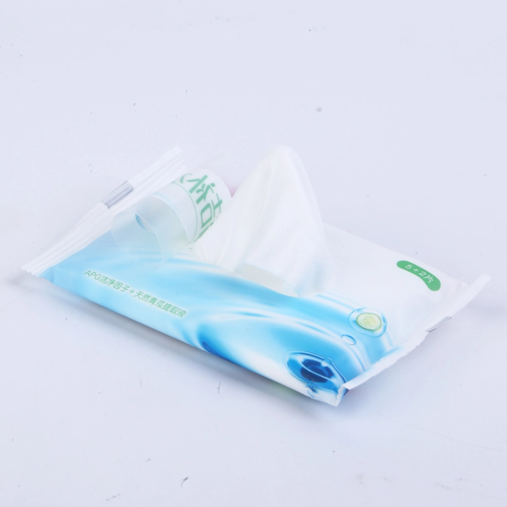 OEM 7PCS Wholesale Non-Woven Organic Soft Sensitive Skin Care Wipes