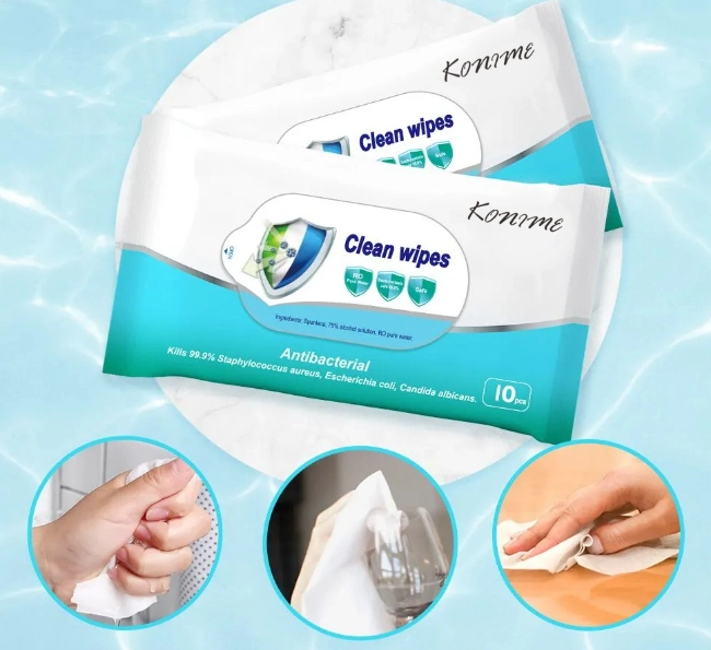 The Cleaning Wet Wipes 75% Alcohol Disinfectant Wipes Antibacterial Sterilizing Wipes
