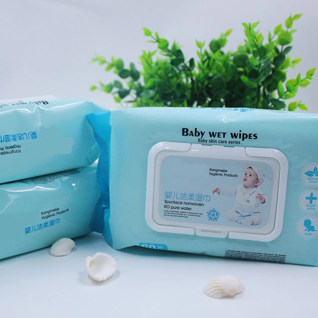 80pieces Biodegradable Wipe Nonwoven Wet Wipes Baby Skin Cleaning Wipes