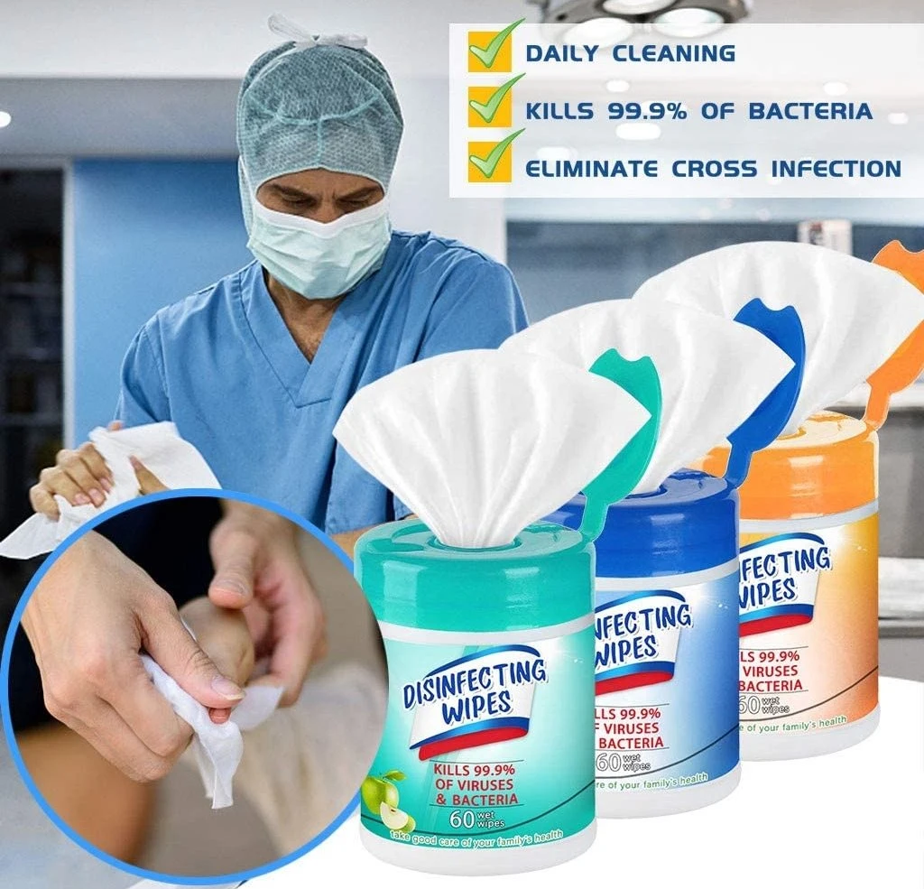 Alcohol Free Kill Germs Wet Wipes Antibacterial Wipes