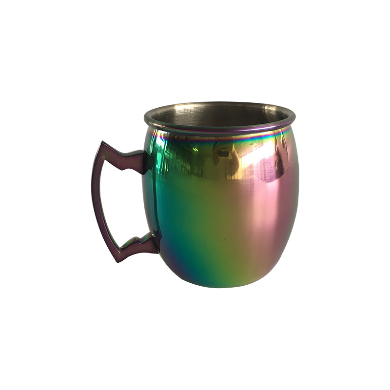 16oz Moscow Mule Stainless Steel Copper Mug with Handle