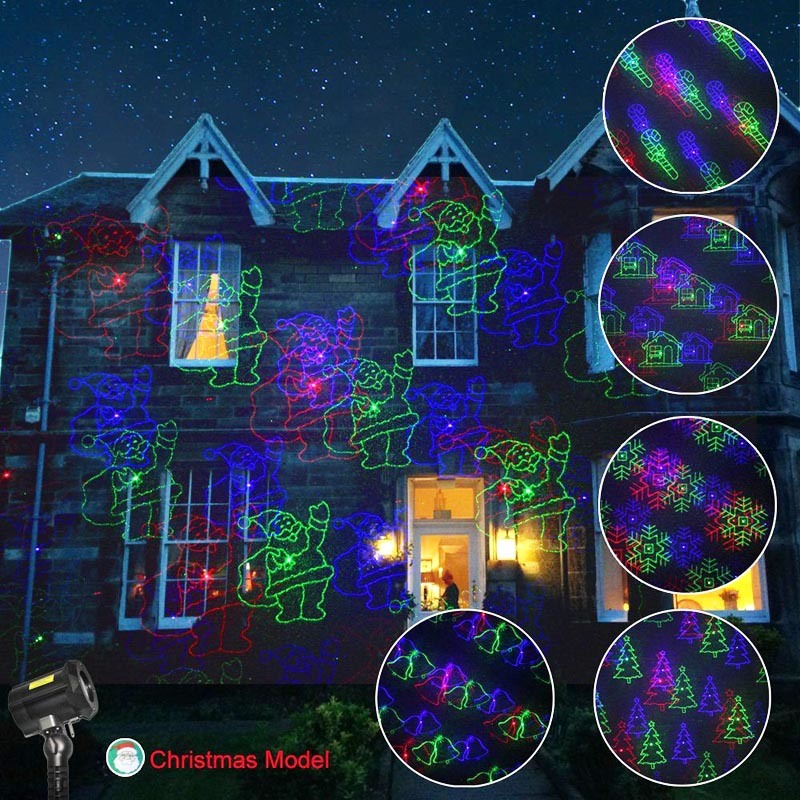 Wholesale Outdoor Waterproof IP65 with Remote Holiday Party Decoration RGB Lighting Decoration Laser Party Lights