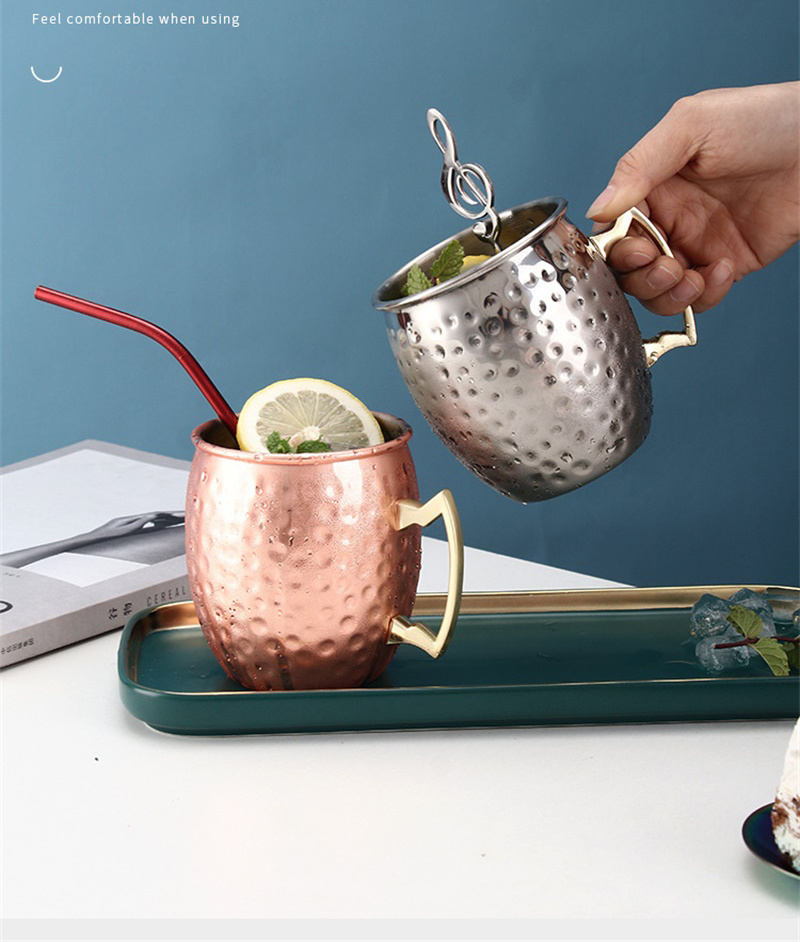 Hottest Sell Customoized Moscow Mule Copper Plated Stainless Steel Moscow Mule Mug
