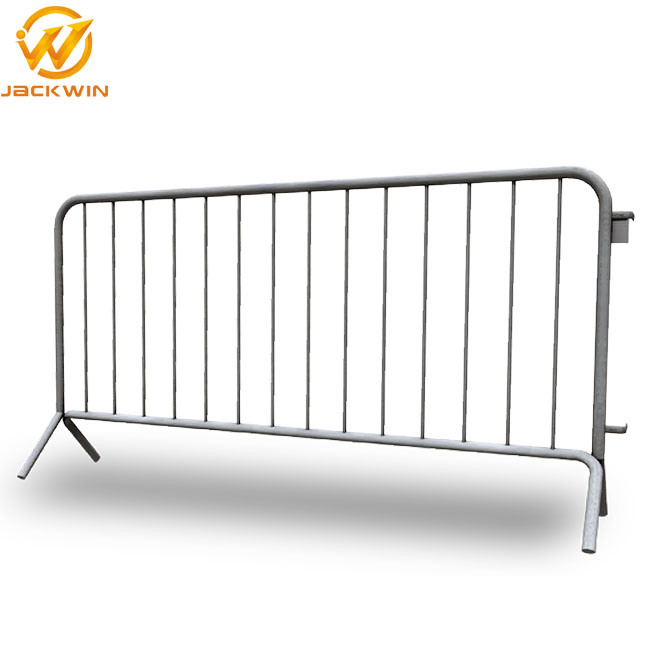 Temporary Flat Leg Galvanized Steel Safety Pedestrian Barrier