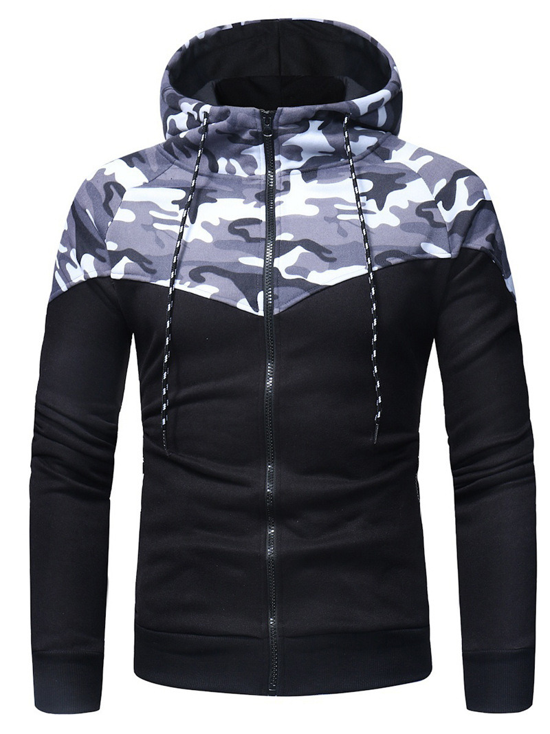 Men's Fall Winter Bodybuilding Training Hooded Jacket Casual Sports Wear Factory Can ODM Service