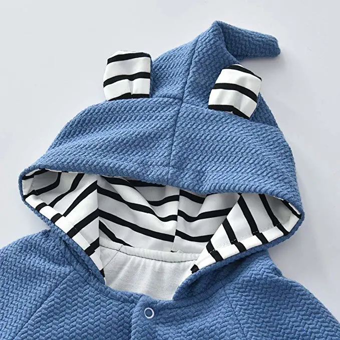 Baby Boys Girls Clothes Baby Sculpt Rompers Baby Winter Warm Clothes babies Hoodie