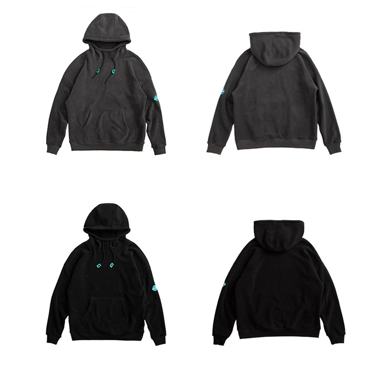 Wholesale Pure Color Blank Fleece Oversize Hoodie for Men