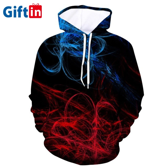 High Quality Christmas Custom Jumper Fleece Full Dye Wholesale Sweatshirts Sublimation 3D Printed Oversized Hoodie