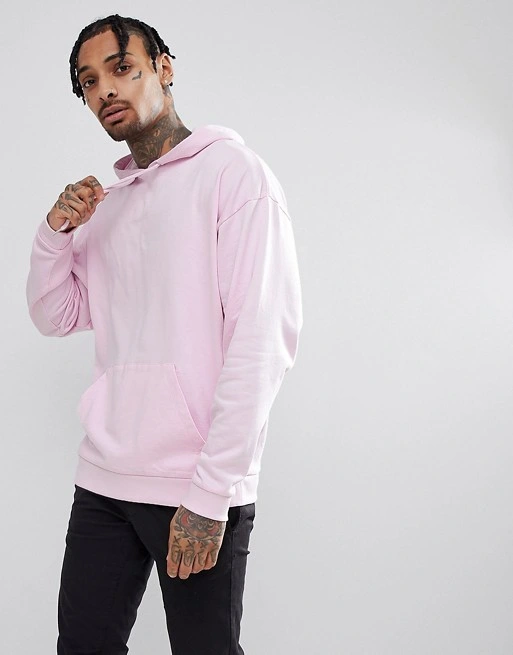 Oversized Hoodie with Rose and Snake Print in Pink Custom Oversized Hoodie