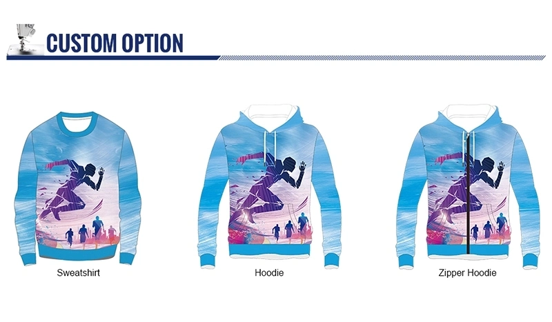 High Quality Christmas Custom Jumper Fleece Full Dye Wholesale Sweatshirts Sublimation 3D Printed Oversized Hoodie