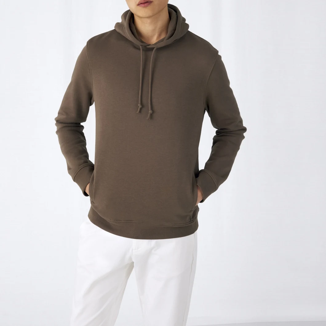 Custom Crew Neck 100% Organic Cotton Hoodie for Men