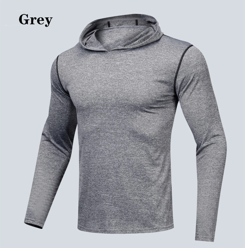 Fashion Polyester Clothing Men Fitness Athletic Wear Gym Workout Sports Hoodie