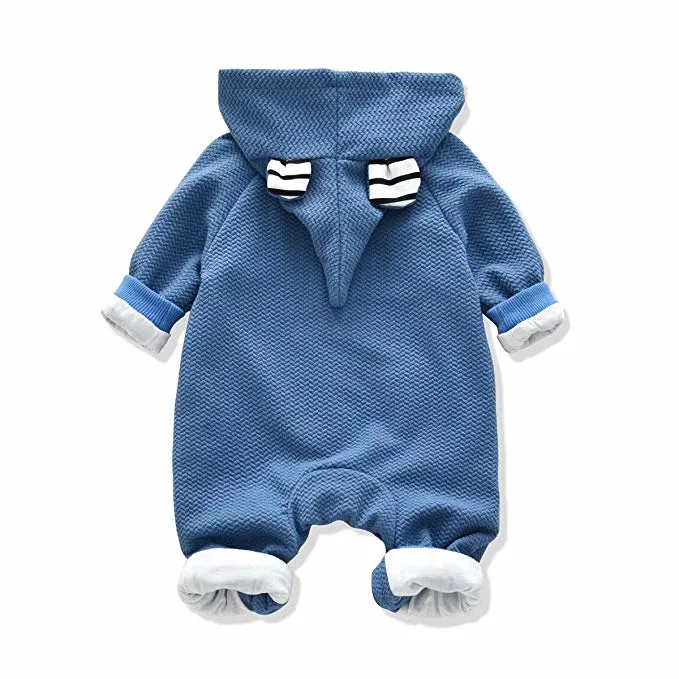 Baby Boys Girls Clothes Baby Sculpt Rompers Baby Winter Warm Clothes babies Hoodie