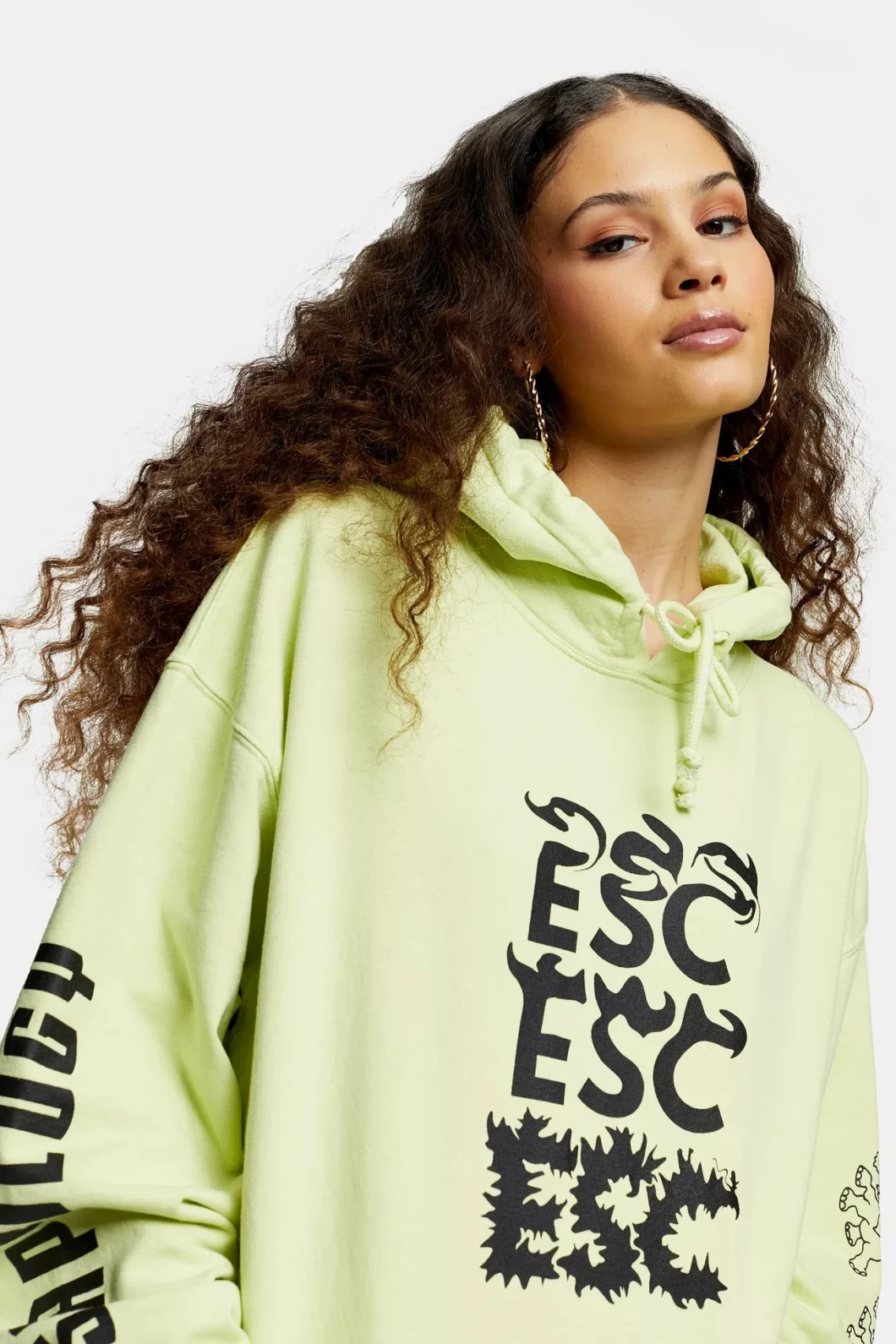 Customized Logo Customized Hoodies Escapology Lime Green Hoodie Factory