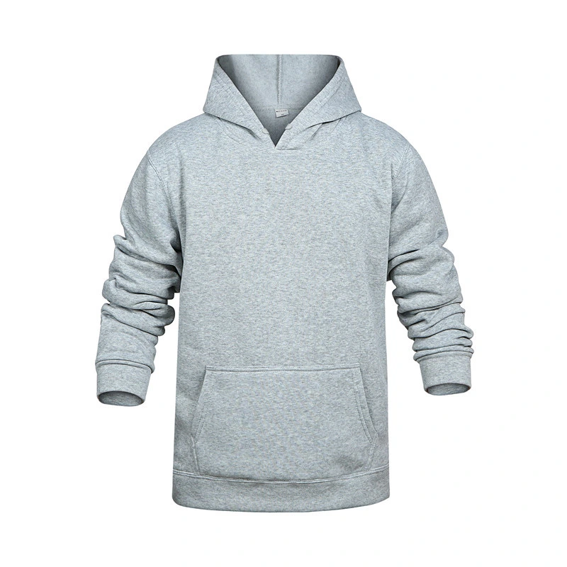 Wholesale Fleece Sweater Fashion Casual Custom Hoodie Pure Cotton Men Pure 100% Cotton Blank Hoodie