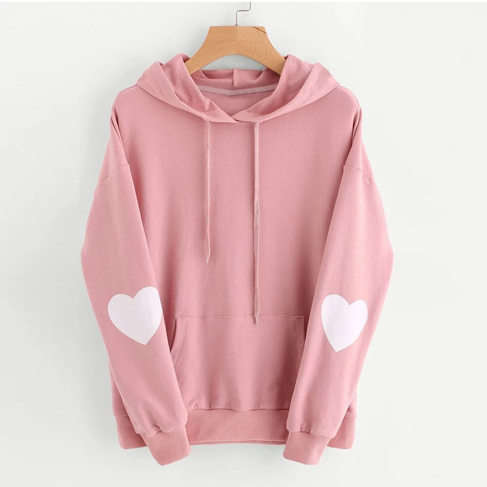 Wholesale Custom Logo French Terry Print Hoody Women Cute Hoodies Oversized Hoodie Women