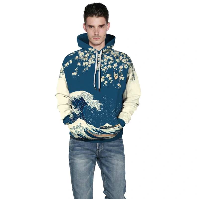 Spring High Quality 100 Polyester Pullover Mens Hoodies Long Blank Plain OEM Wholesale