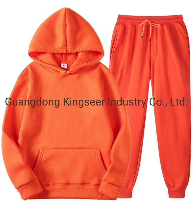 Wholesale Plain Embroidery Print Hoodies Women Sweat Suits Custom Jogging Suit Unisex Oversized Tracksuits