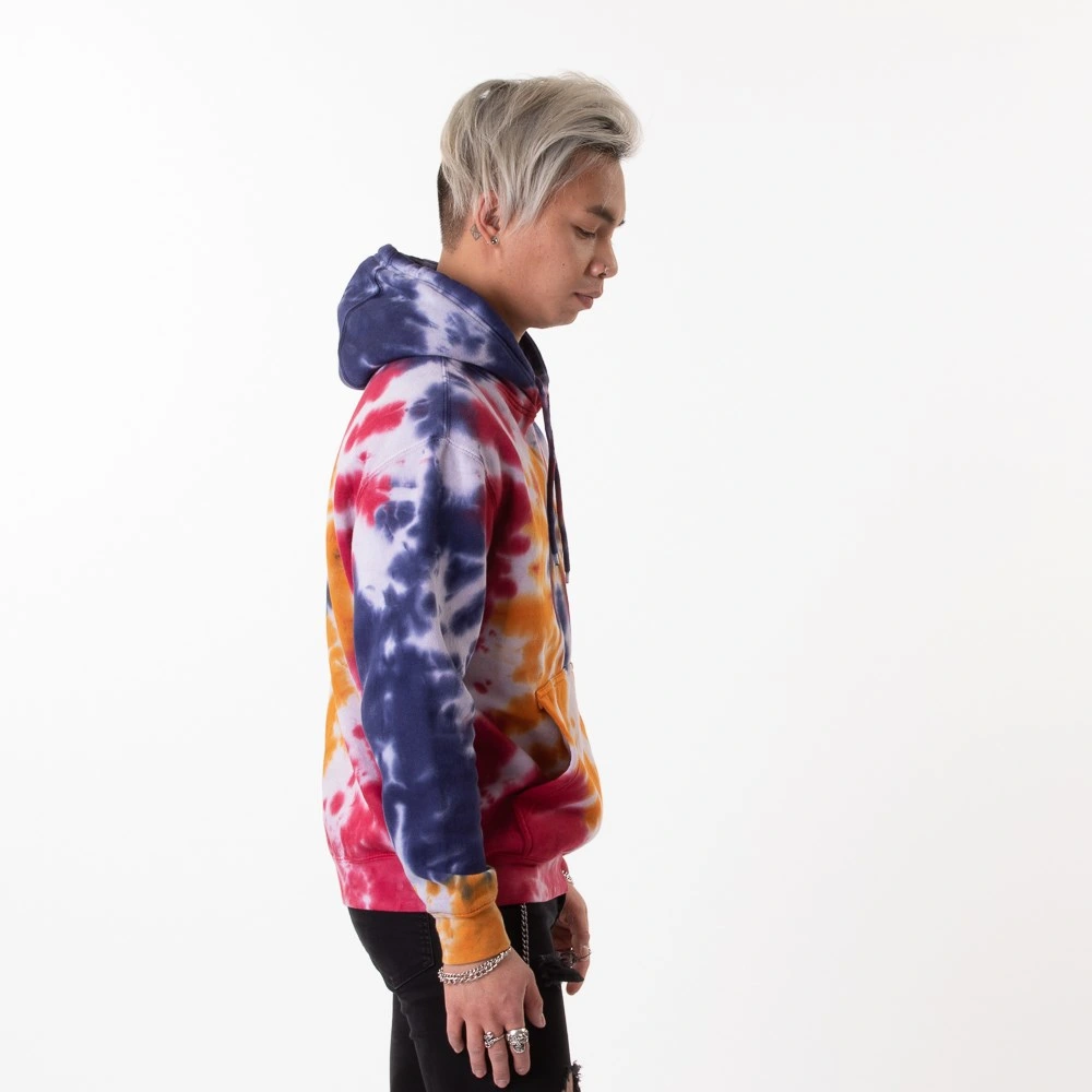 Good Price Fleece Pullover Hoodie Men's Tie-Dye Cotton High Quality Tie Dye Hoodie Custom