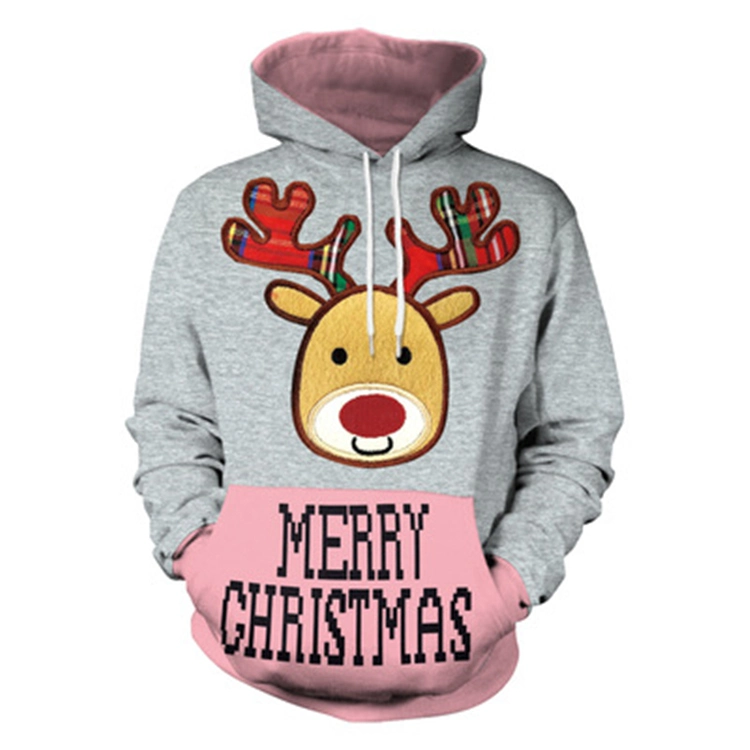 Best Selling Promotional Price! Sublimated Christmas Hoodie Custom Print on Demand Hoodie