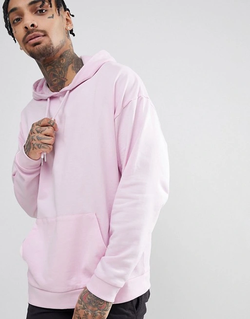 Oversized Hoodie with Rose and Snake Print in Pink Custom Oversized Hoodie