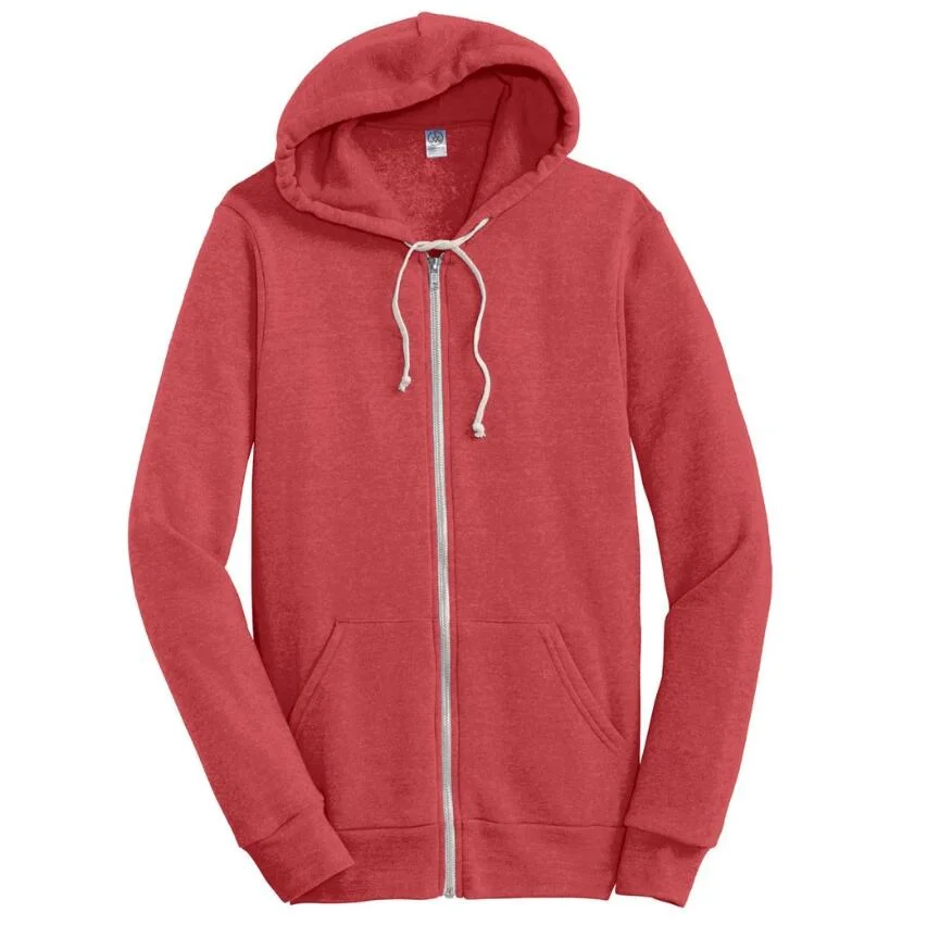 Men's Heather Color Cotton Fleece Fashion Hoodie Sweatshirt Jackets