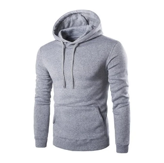 Small Quantity Customize Brand Logo Cheap Plain Mens Hoodie