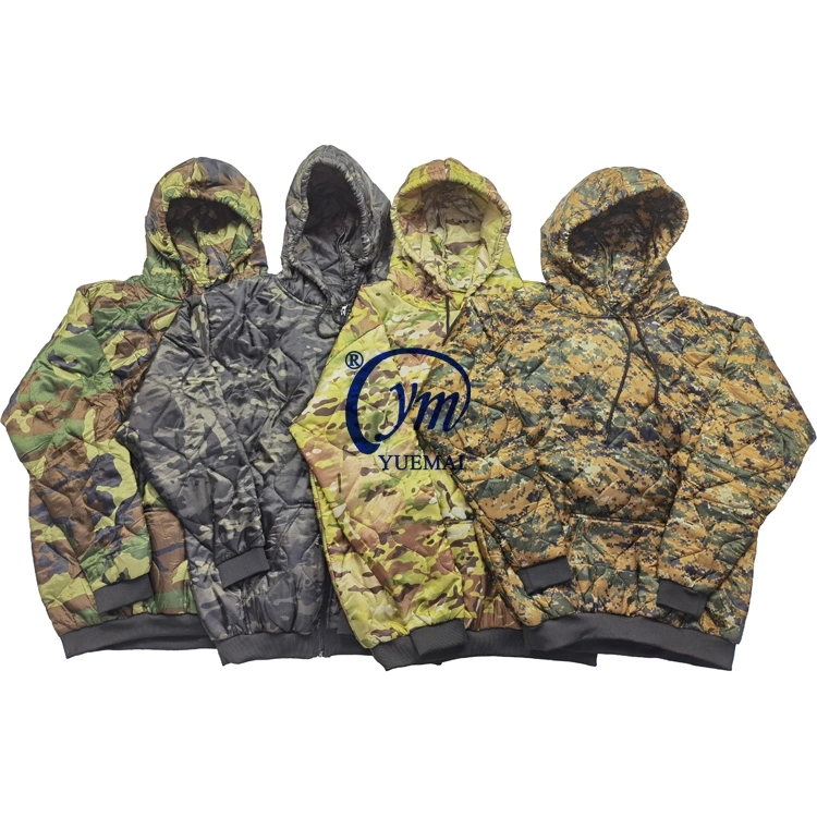 Wholesale Tactical Woodland Camo Army Brushstroke Pullover Woobie Hoodie Jacket