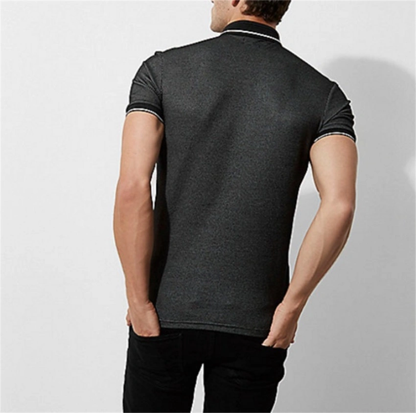 Men Polo-Shirts Fancy 95% Cotton 5% Spandex Polo T-Shirts