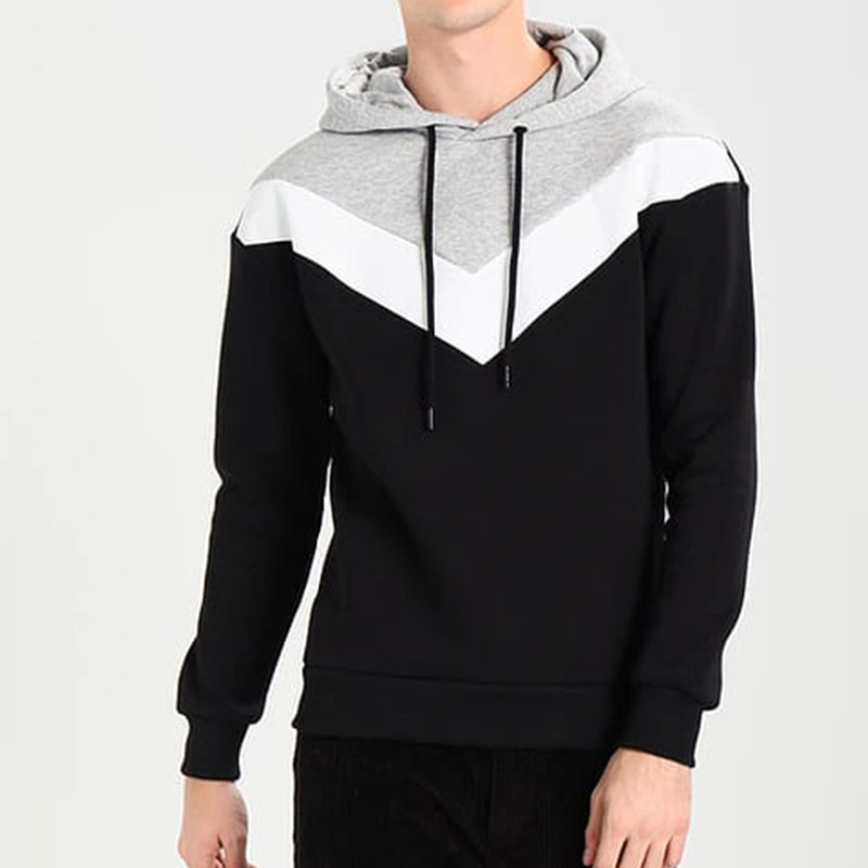 2020 Chinese Clothing Manufacturers New Arrival Wholesale Mens Contrast Color Hoodies