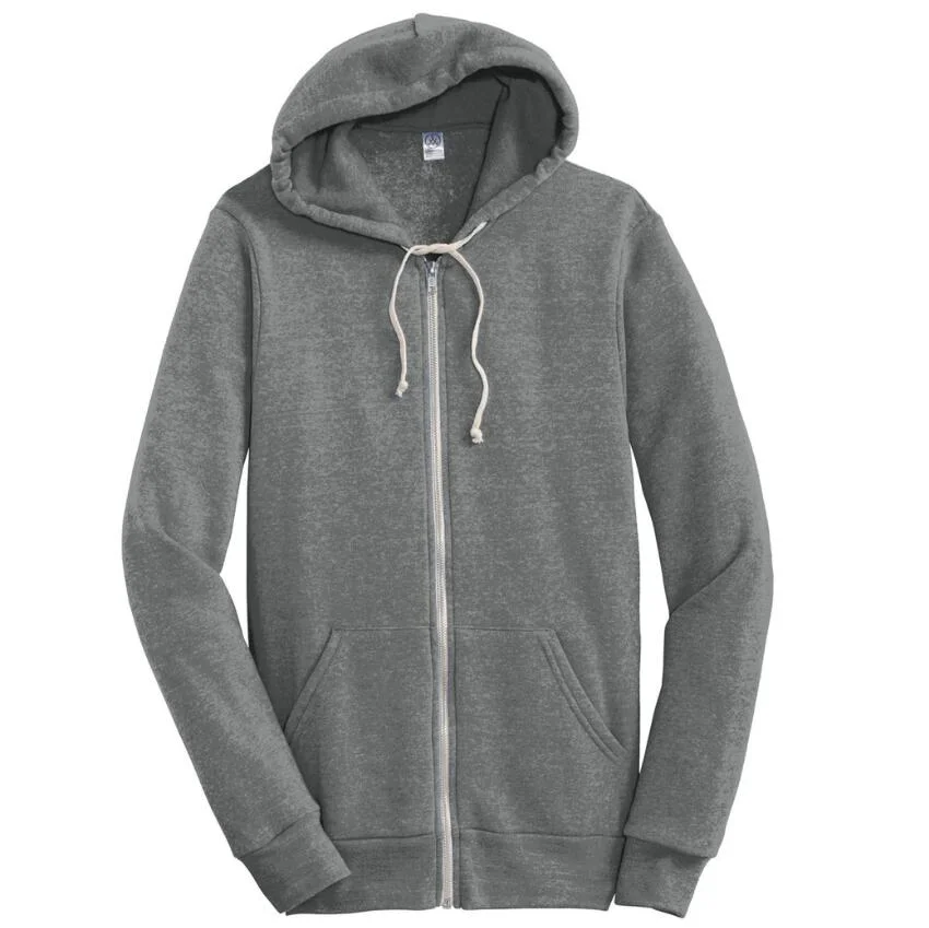 Men's Heather Color Cotton Fleece Fashion Hoodie Sweatshirt Jackets