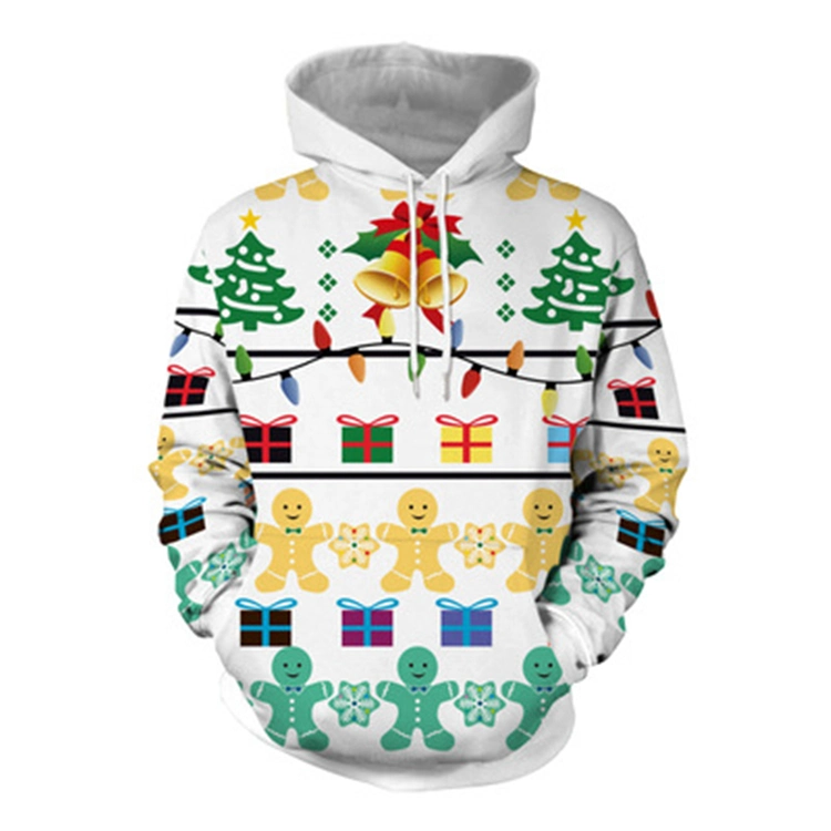 Promotional Price! Sublimated Christmas Hoodie Custom Print on Demand Hoodie