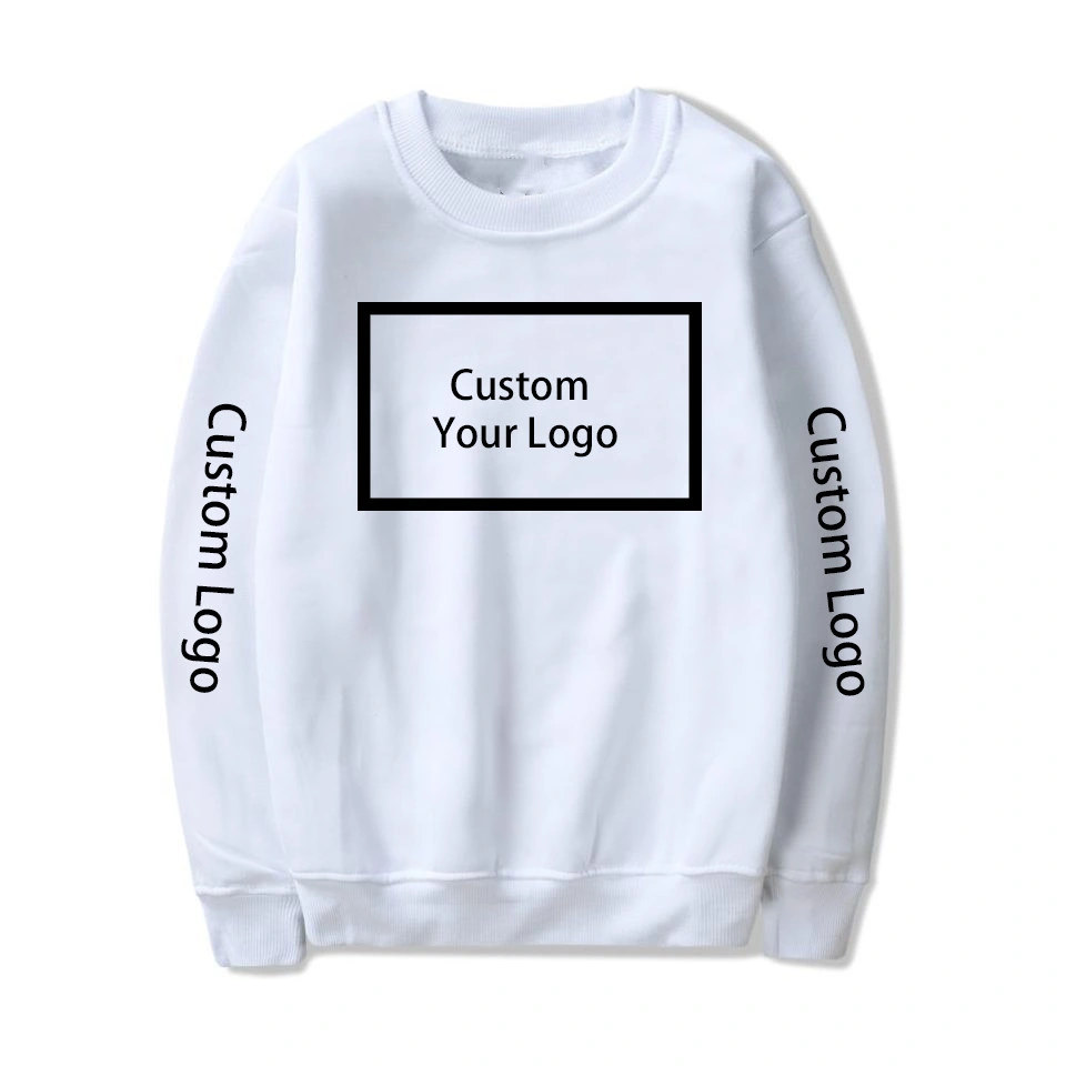 Custom Sweatshirt Logo Print Hooded Hoodie Customized Sweatshirt Cotton Streetwear Warm Crewneck Sweatshirt