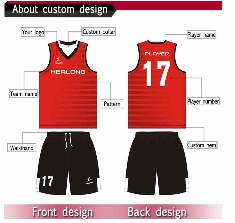 Basketball Jersey Custom Design Basketball Uniform Wholesale Reversible Basketball Wear