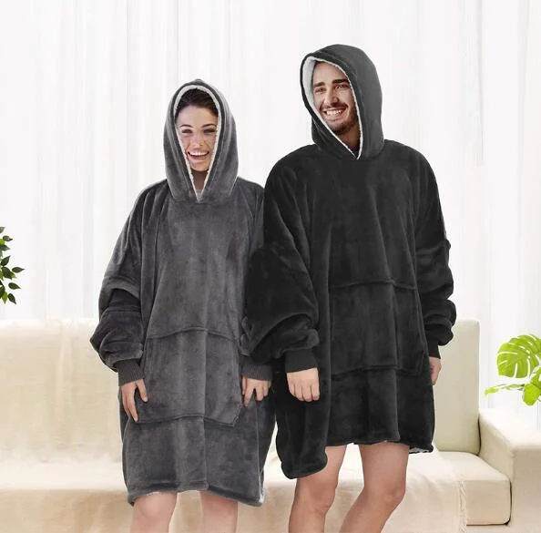 Oversized Hoodie Blanket with Sleeves Sweatshirt