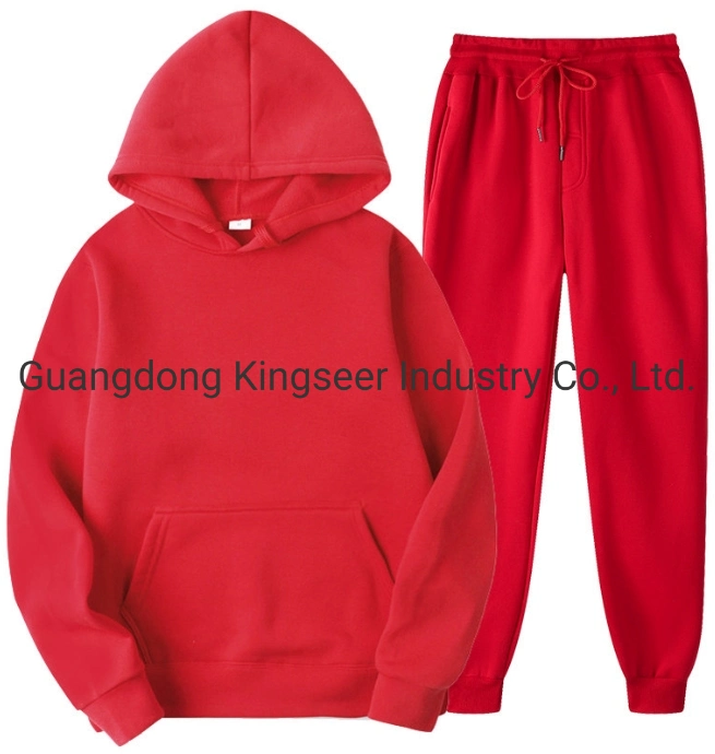 Wholesale Plain Embroidery Print Hoodies Women Sweat Suits Custom Jogging Suit Unisex Oversized Tracksuits