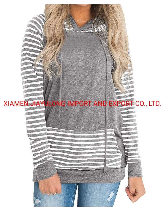 Ladies Casual Colorful Long Sleeve Hoodie for Everyday Wear