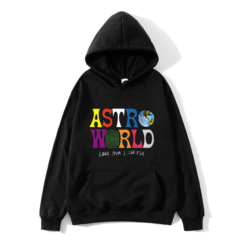 Fashion Letters Astroworld Hoodie Streetwear + Pants Men's Pullover Sweatshirt