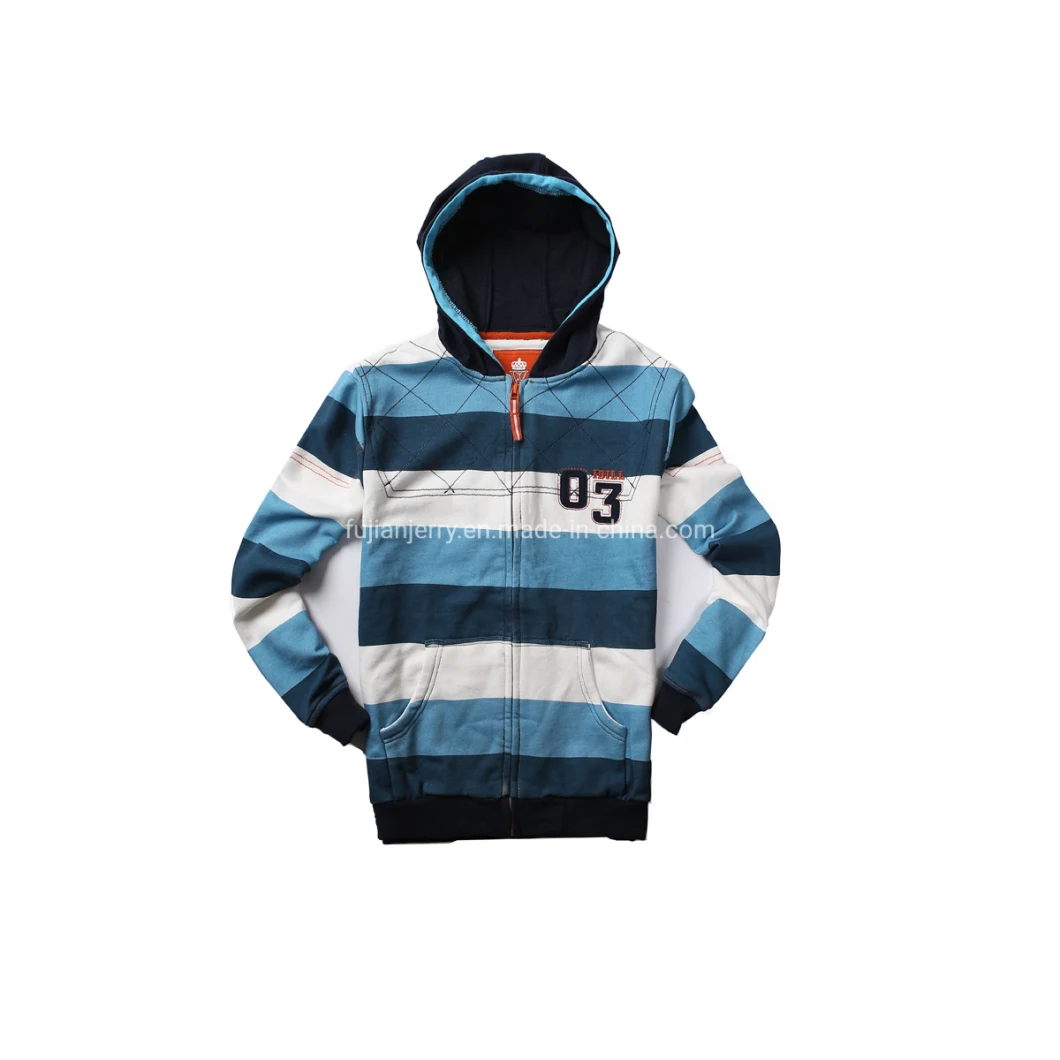 Kids Knitted Stripe Hooded Jacket Children Hoodies