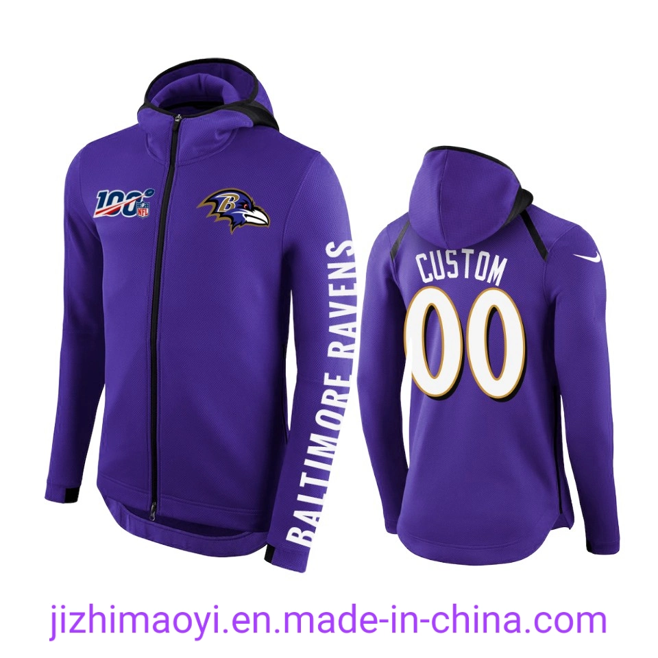 Wholesale Custom Baltimore Lamar Jackson Ronnie Stanley Marlon Humphrey Justin Tucker American Team Football Hoodies