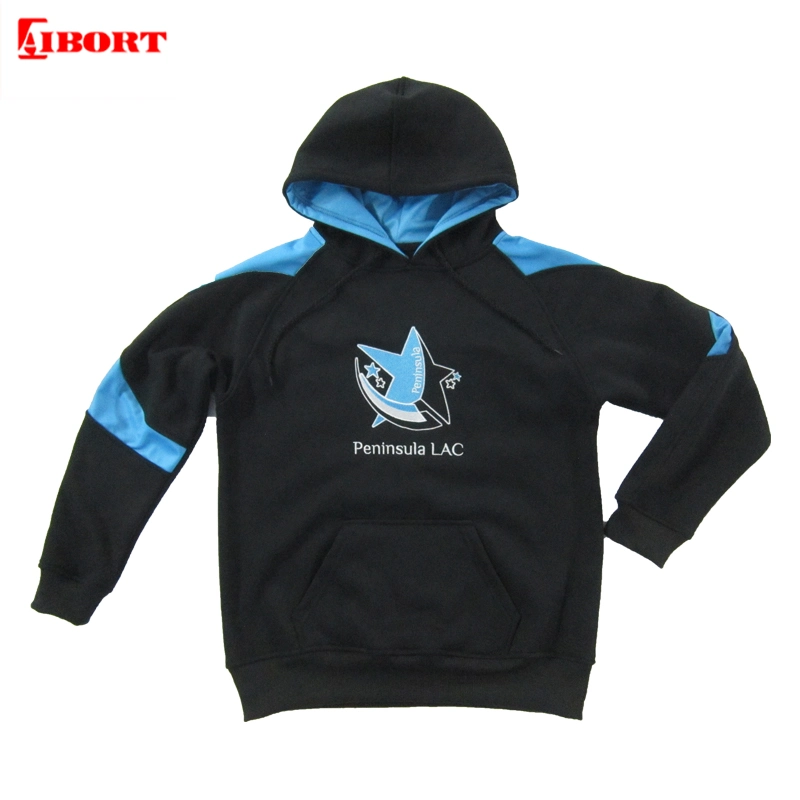 Aibort OEM Custom Embroidery Logo Oversize Fleecy Hoodie (Hoodie-167)