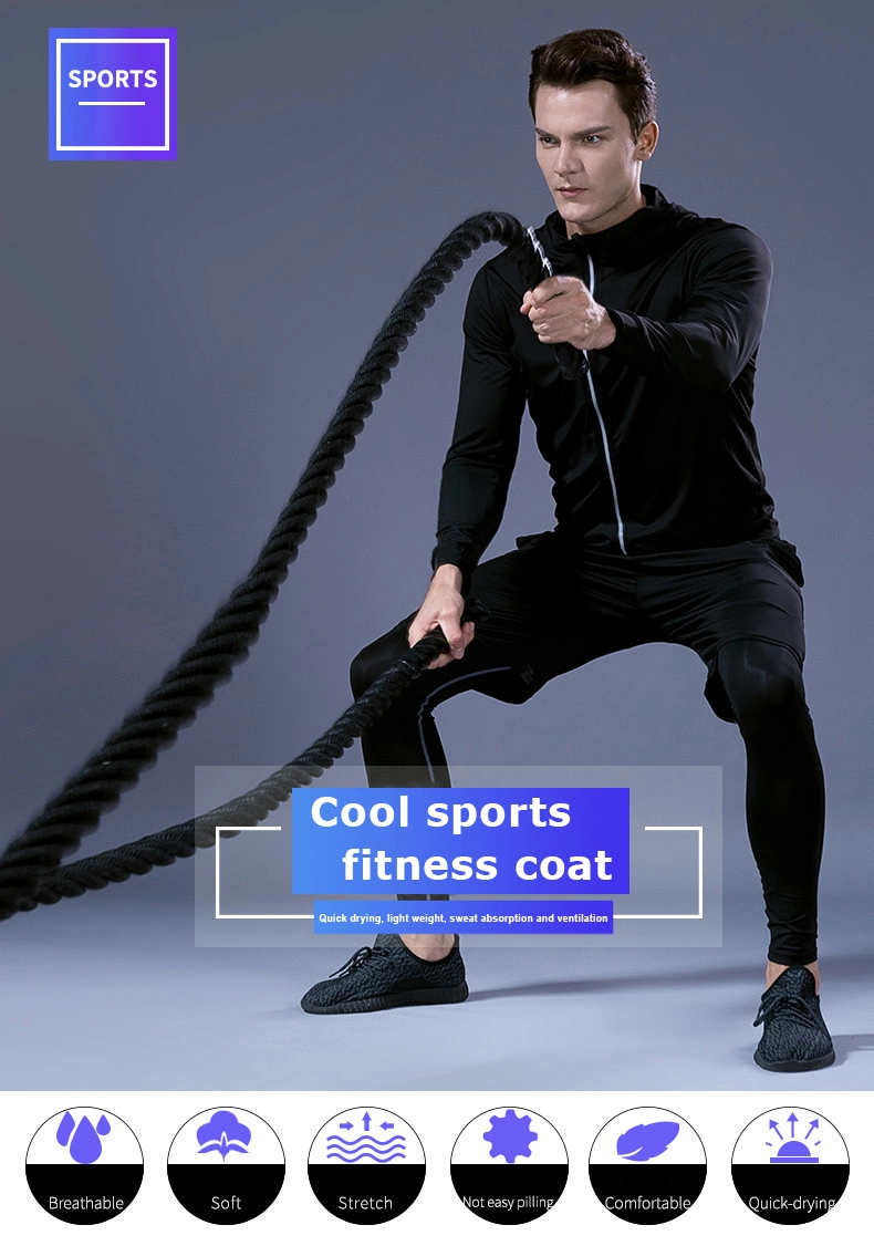 Loose Slim Fit Heavy Weight Custom Zip up Men Sports Hoodie Fitness Gym Wear Men