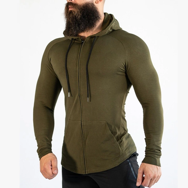 Wholesale Polyester Mens High Quality Plain Tracksuit Hoodies Gym