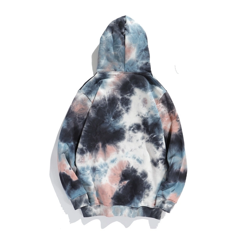 Tye Dye Hoodie Custom Logo Printing Fashion Designed Zip up Tie Dye Hoodie