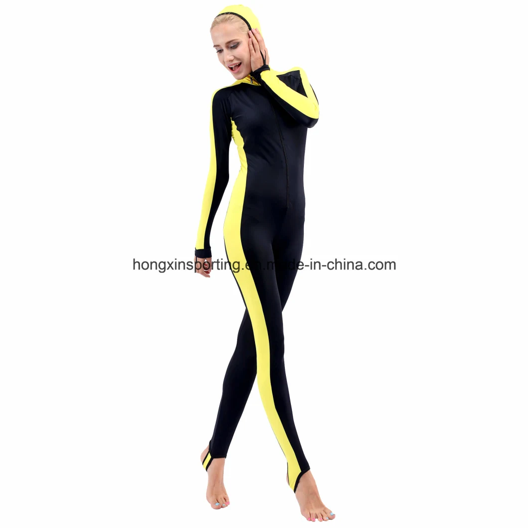 Lycra Hooded Rash Guard for Swimwear, Sports Wear and Diving Wear