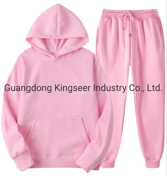 Wholesale Plain Embroidery Print Hoodies Women Sweat Suits Custom Jogging Suit Unisex Oversized Tracksuits